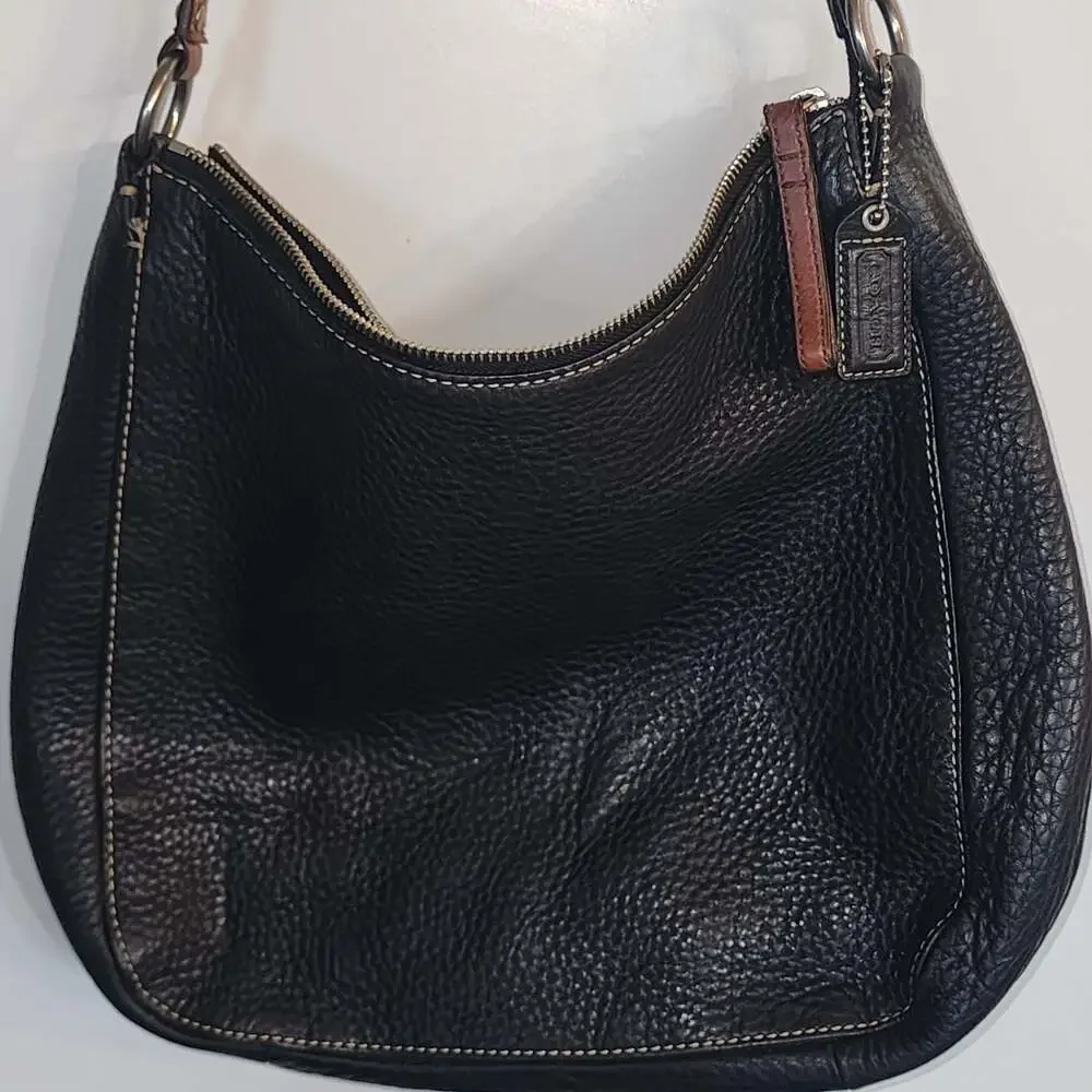 COACH💥LIMITED EDITION~VINTAGE💥Black Pebble Leather Chelsea Shoulder Bag
